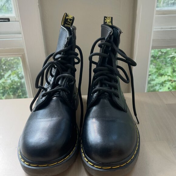 Dr. Martens Black Boots - 1460 Smooth Leather - Picture 1 of 6